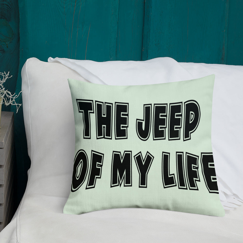 Coussin The Jeep of my life "Haut de Gamme"