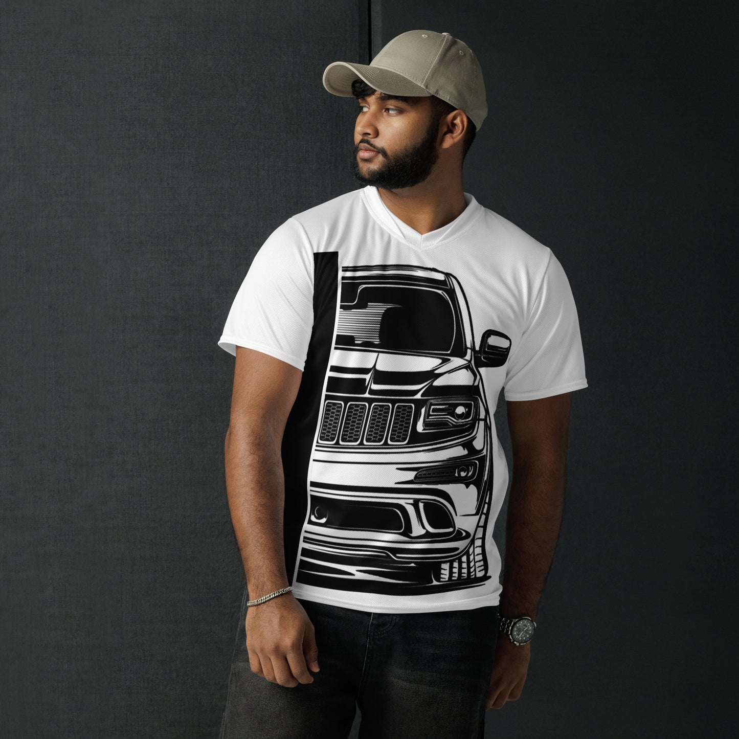 Maillot, t-shirt Grand Cherokee all over unisexe