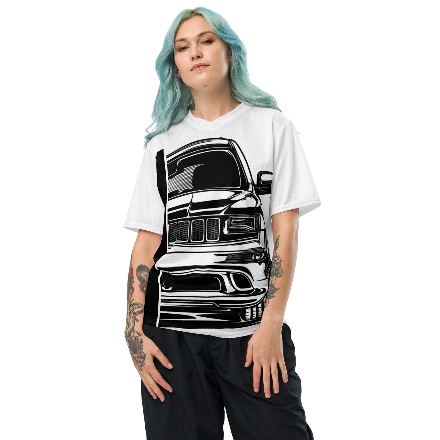 Maillot, t-shirt Grand Cherokee all over unisexe