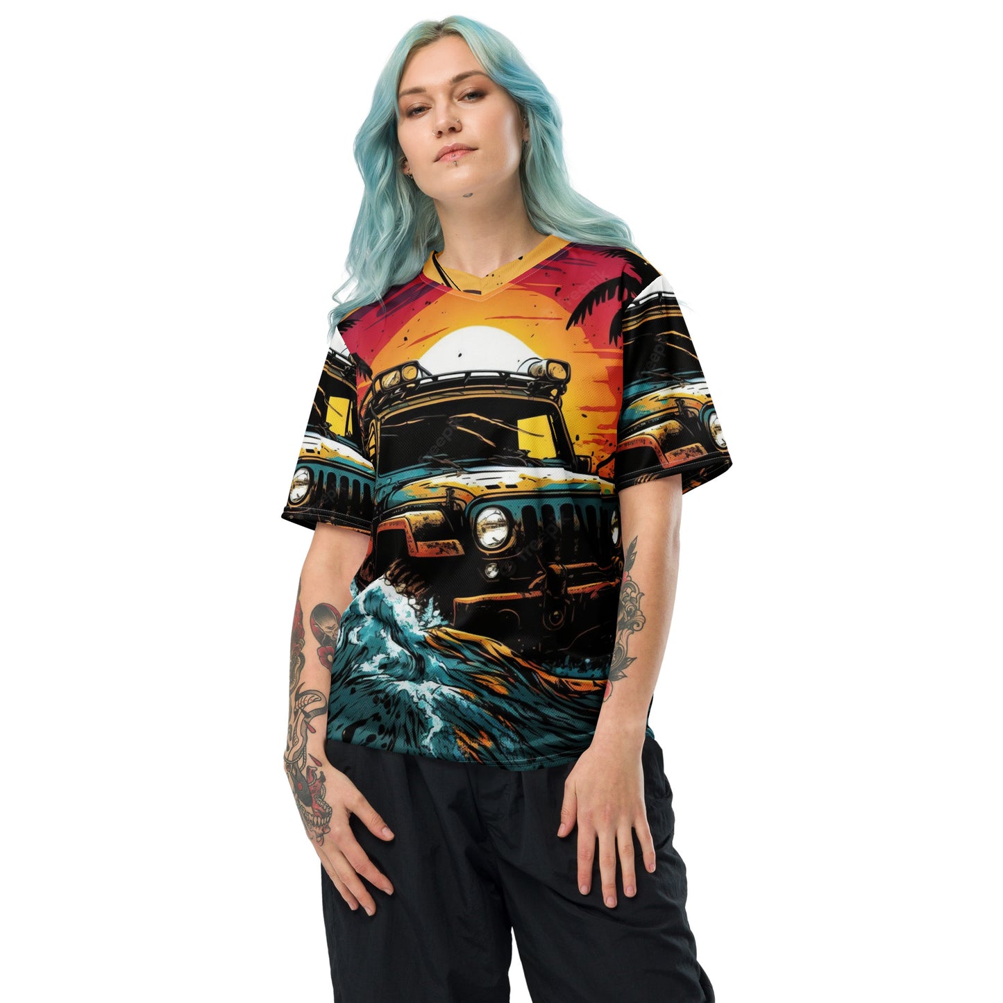 Maillot, t-shirt Wrangler all over unisexe