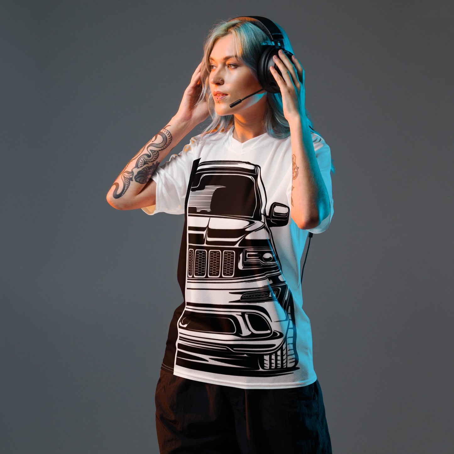 Maillot, t-shirt Grand Cherokee all over unisexe