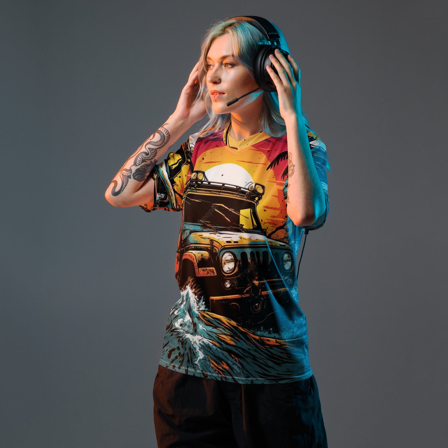 Maillot, t-shirt Wrangler all over unisexe