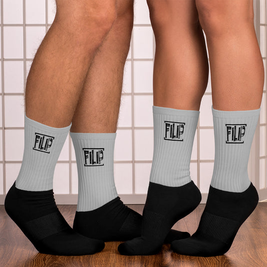 Chaussettes Filip unisexe noir et grise