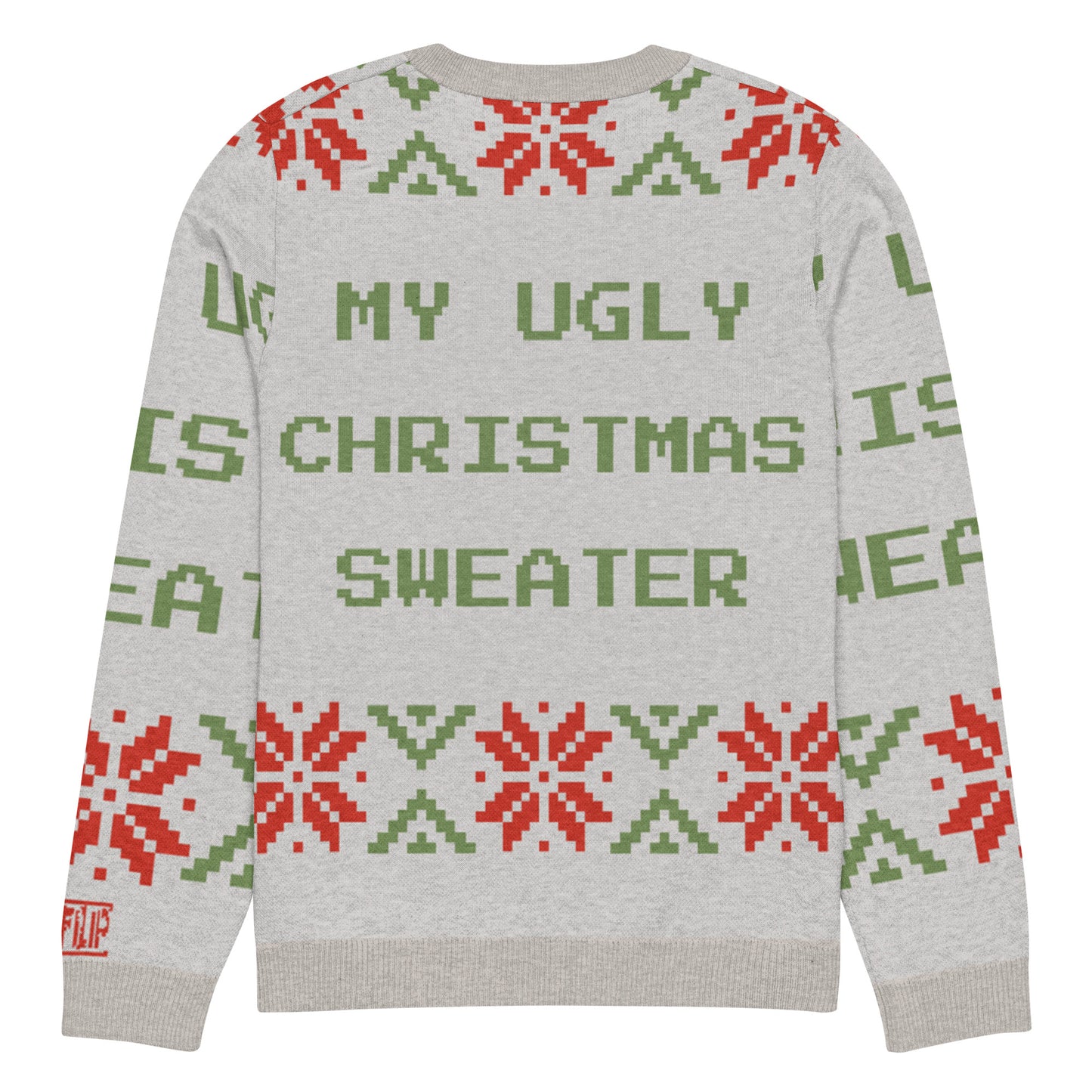 Pull tricoté ras-du-cou "Pull Moche de Noël"