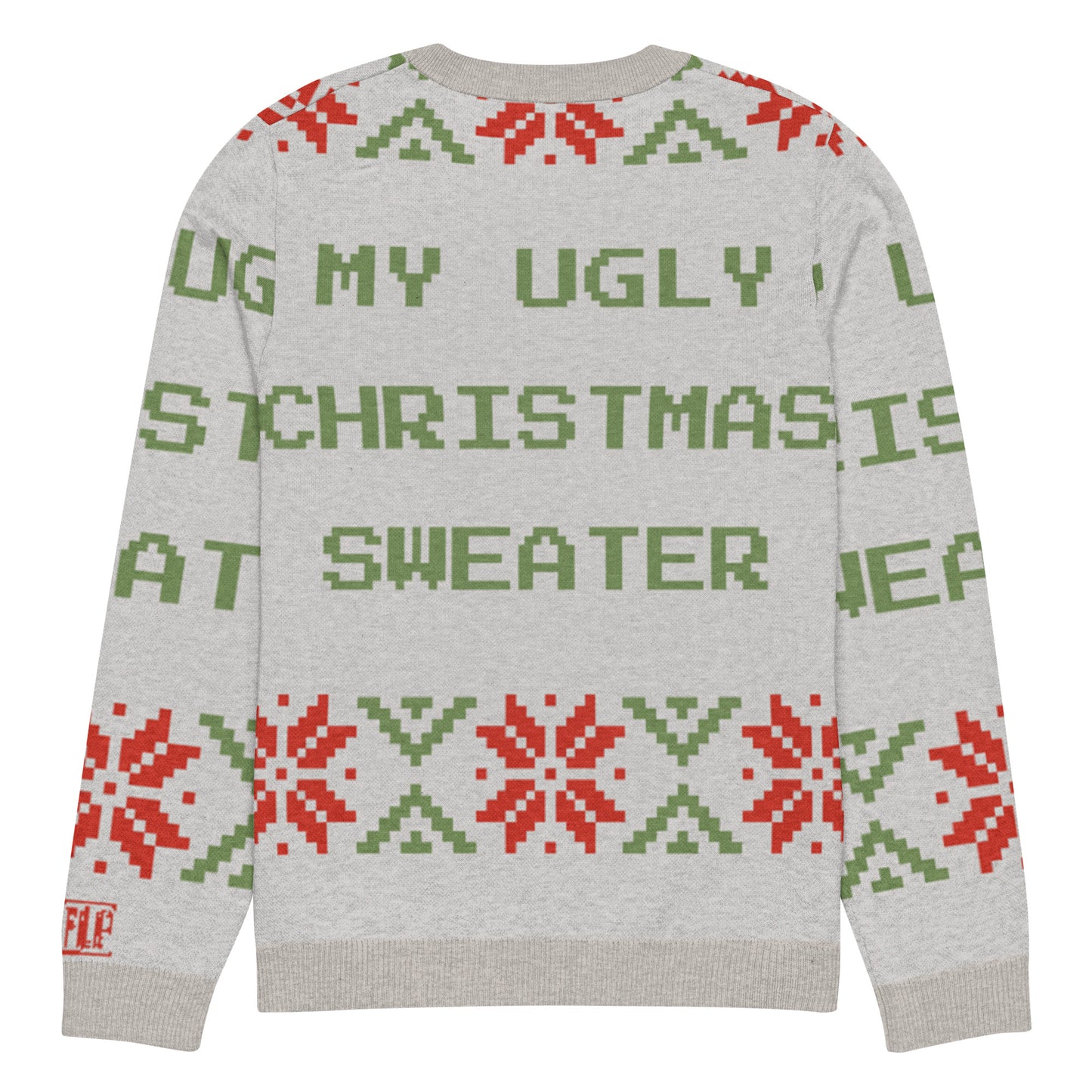 Pull tricoté ras-du-cou "Pull Moche de Noël"