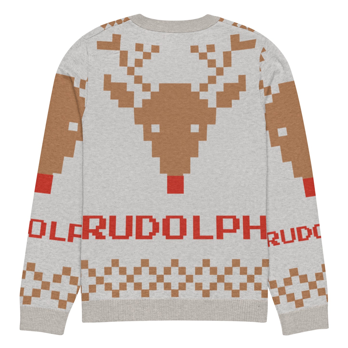 Pull tricoté ras-du-cou "Pull Moche de Noël"