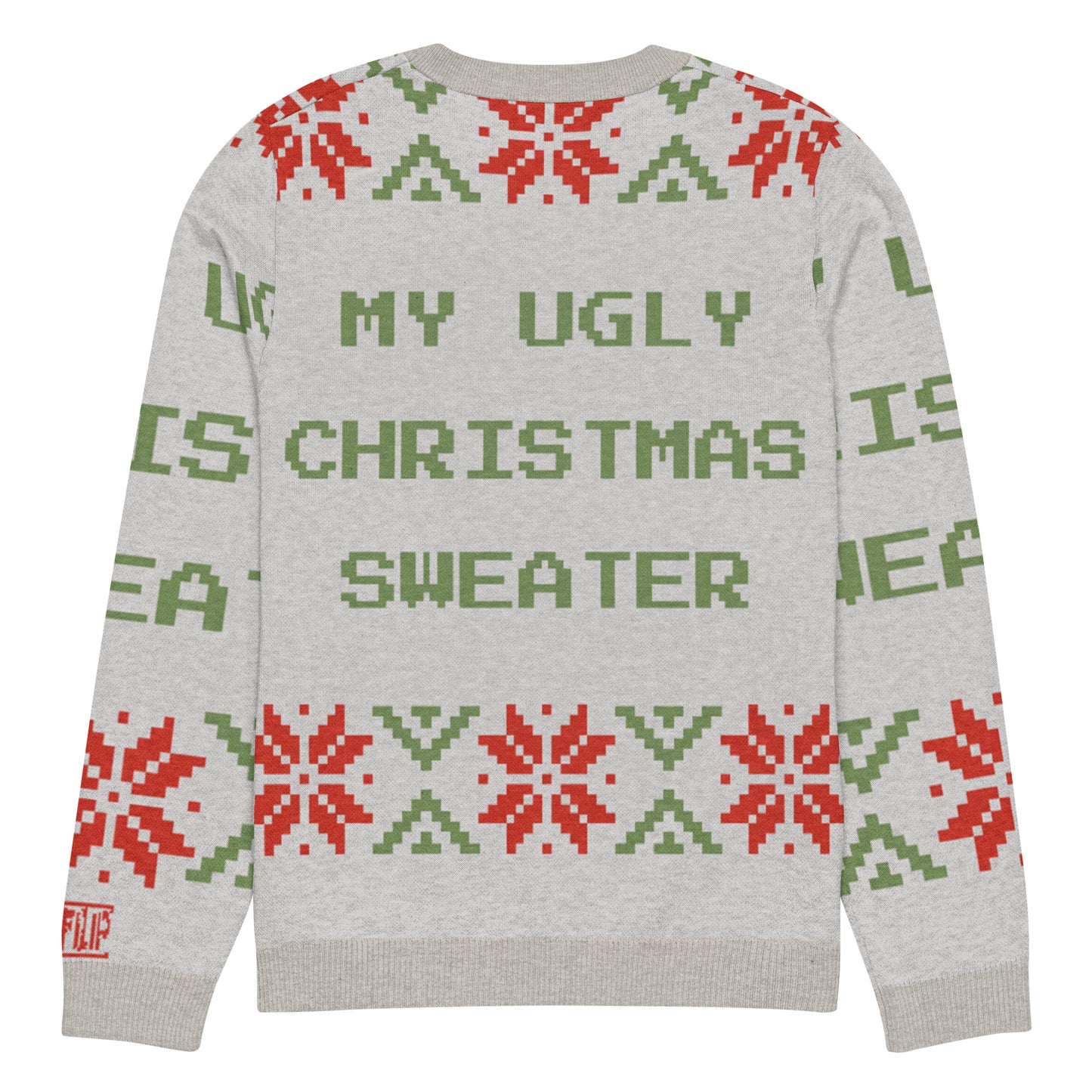 Pull tricoté ras-du-cou "Pull Moche de Noël"