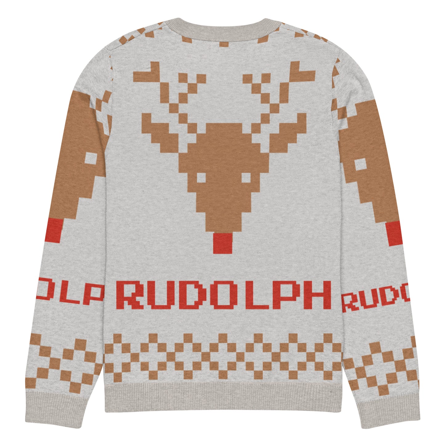 Pull tricoté ras-du-cou "Pull Moche de Noël"