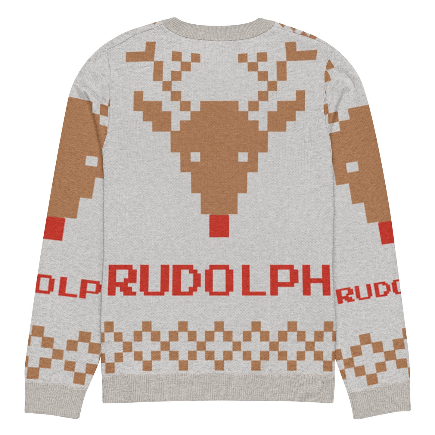 Pull tricoté ras-du-cou "Pull Moche de Noël"