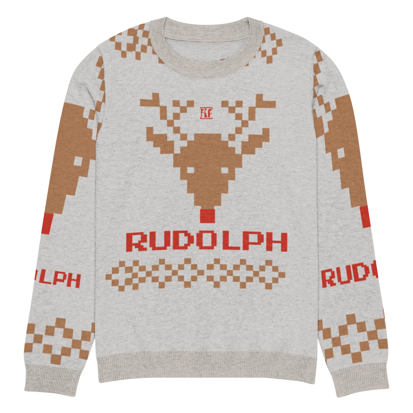 Pull tricoté ras-du-cou "Pull Moche de Noël"