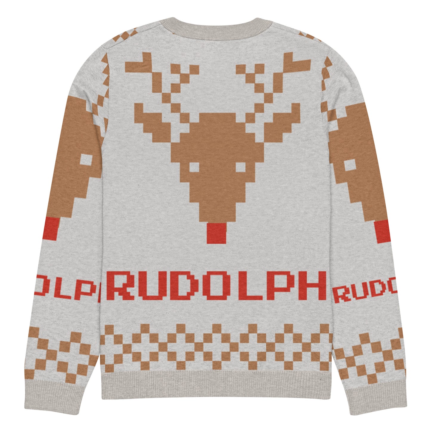 Pull tricoté ras-du-cou "Pull Moche de Noël"