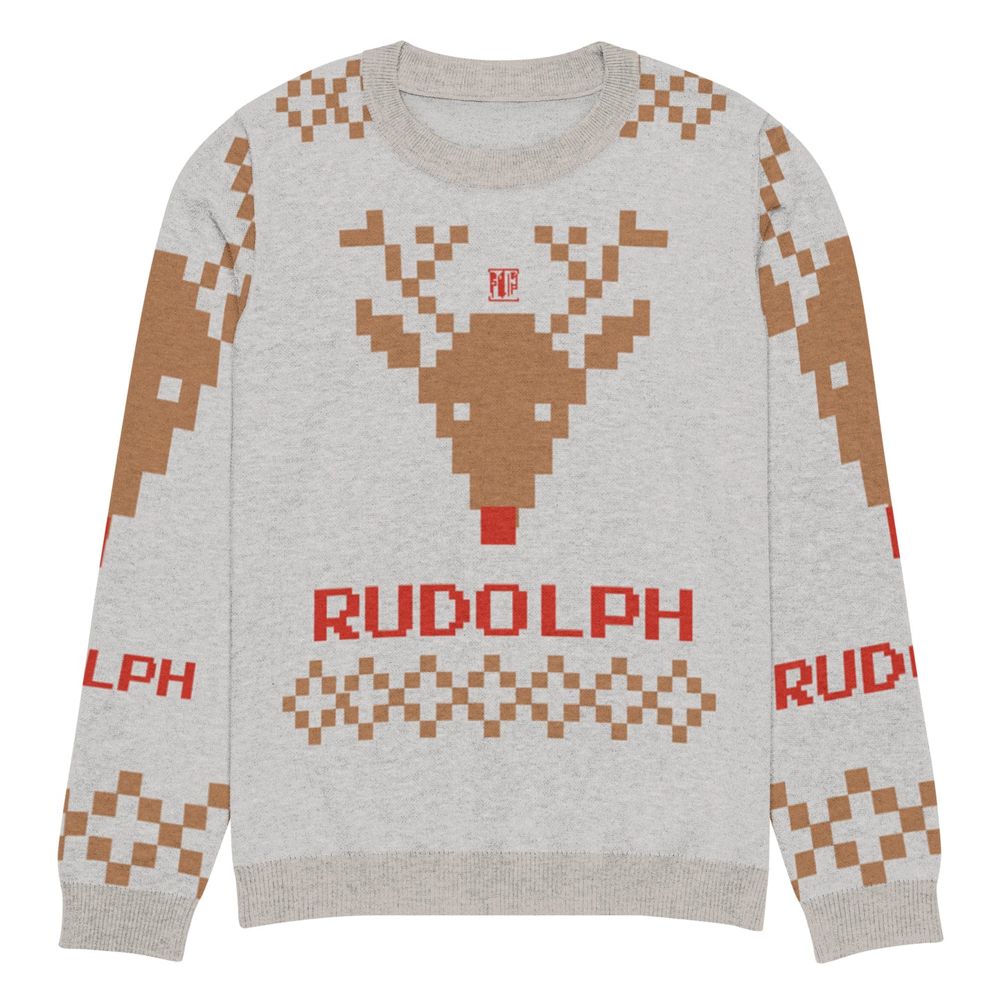 Pull tricoté ras-du-cou "Pull Moche de Noël"