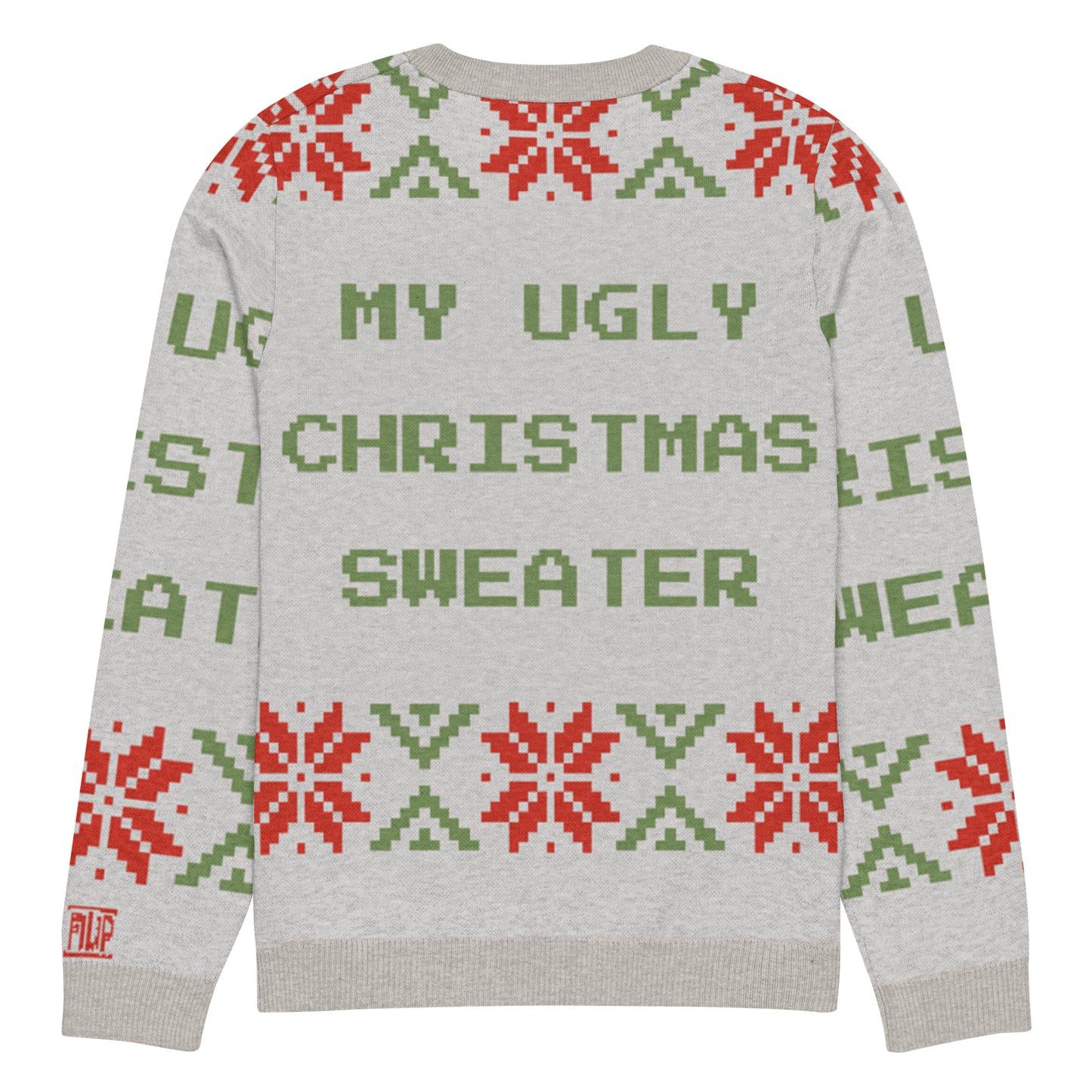 Pull tricoté ras-du-cou "Pull Moche de Noël"