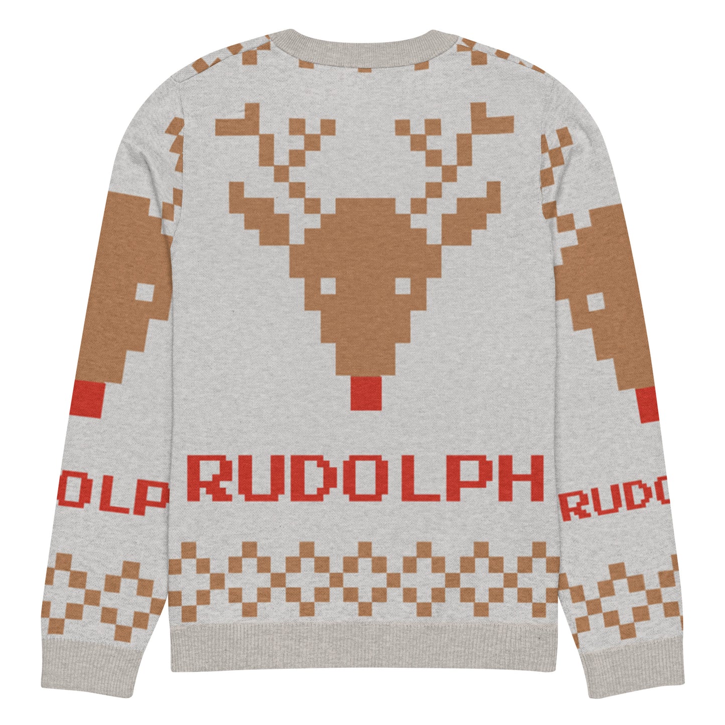 Pull tricoté ras-du-cou "Pull Moche de Noël"