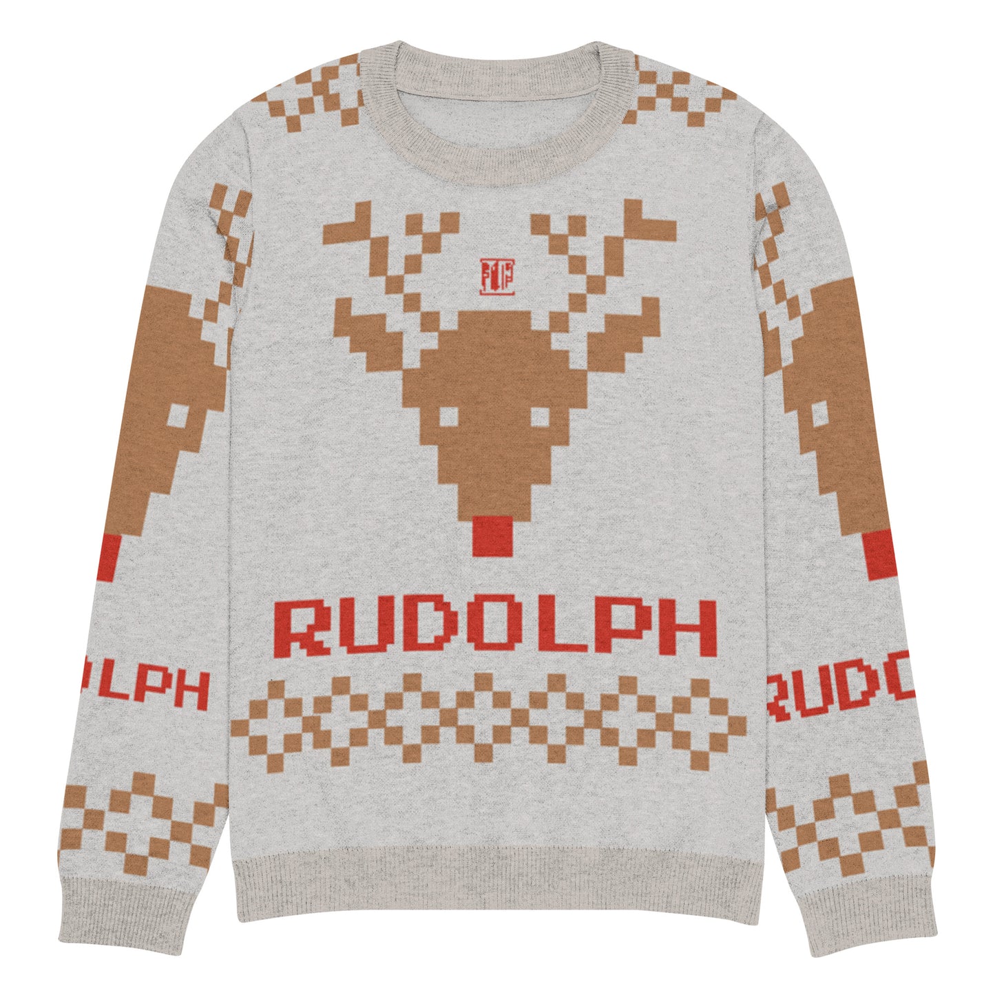 Pull tricoté ras-du-cou "Pull Moche de Noël"