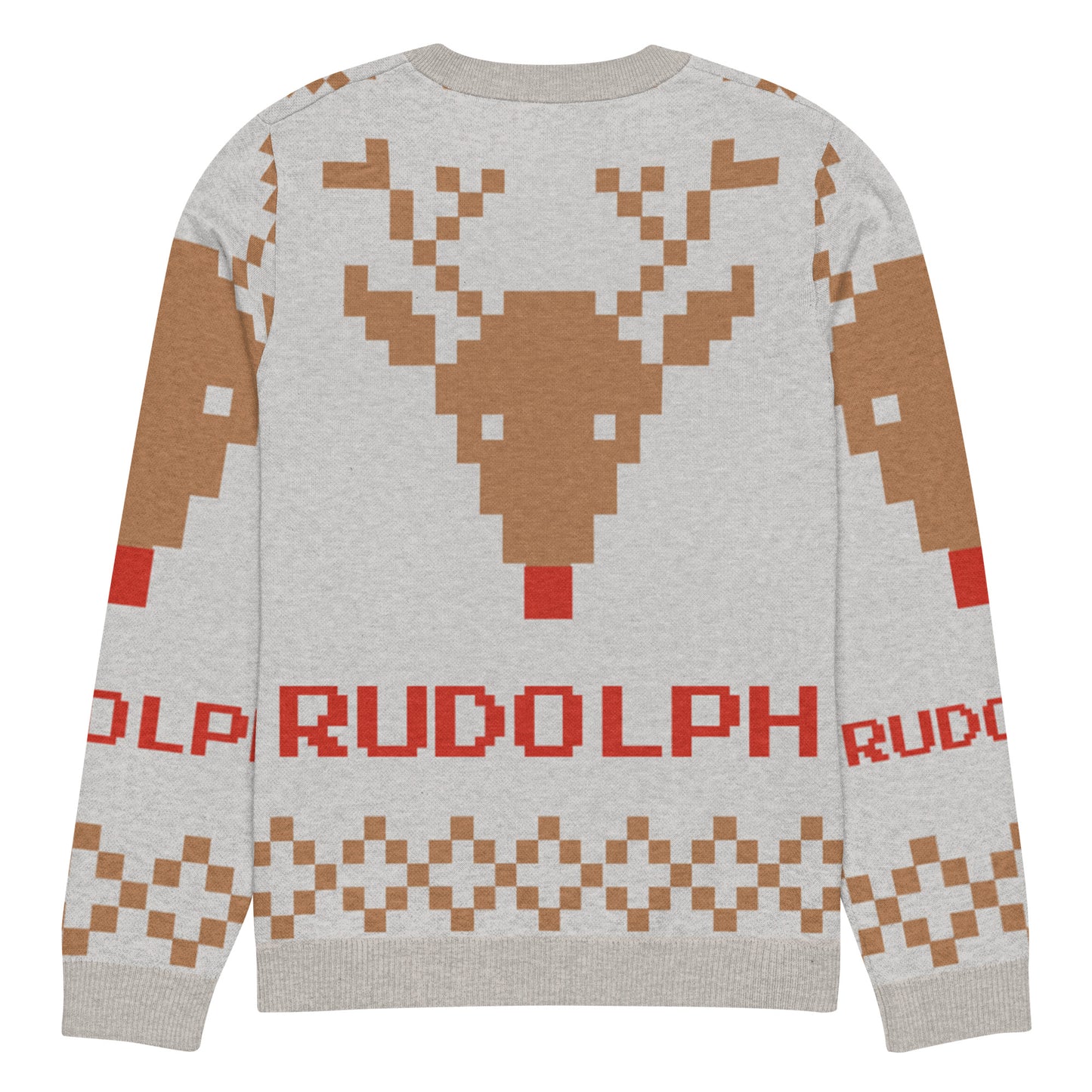 Pull tricoté ras-du-cou "Pull Moche de Noël"