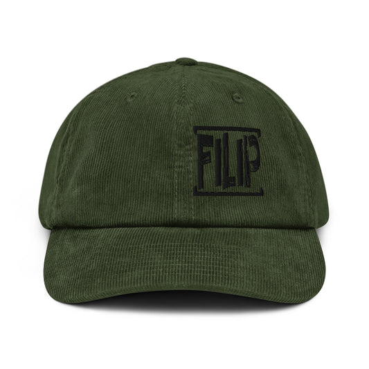 Casquette Filip en velours côtelé (verte ou marron)