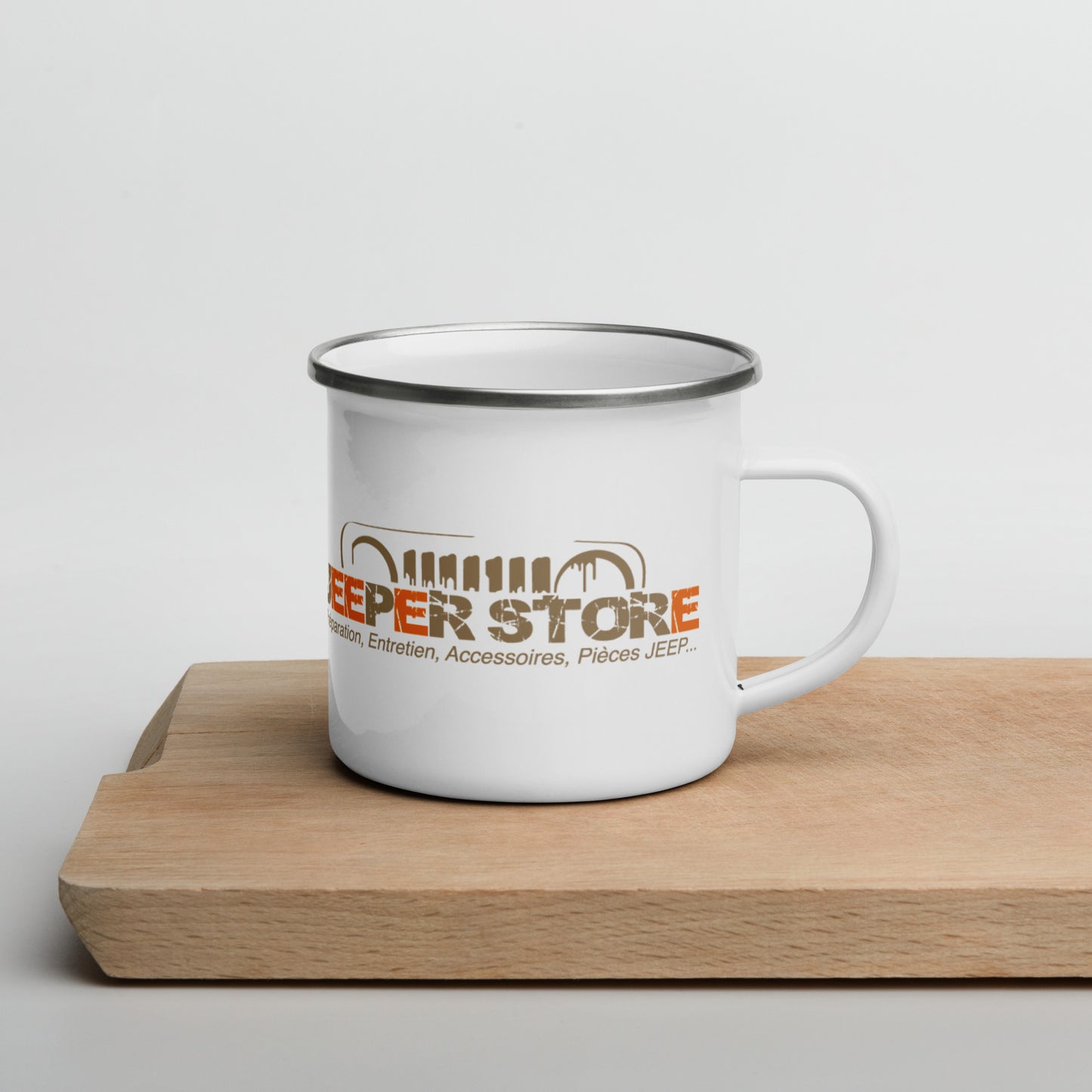Mug émaillé "Jeeper Store"