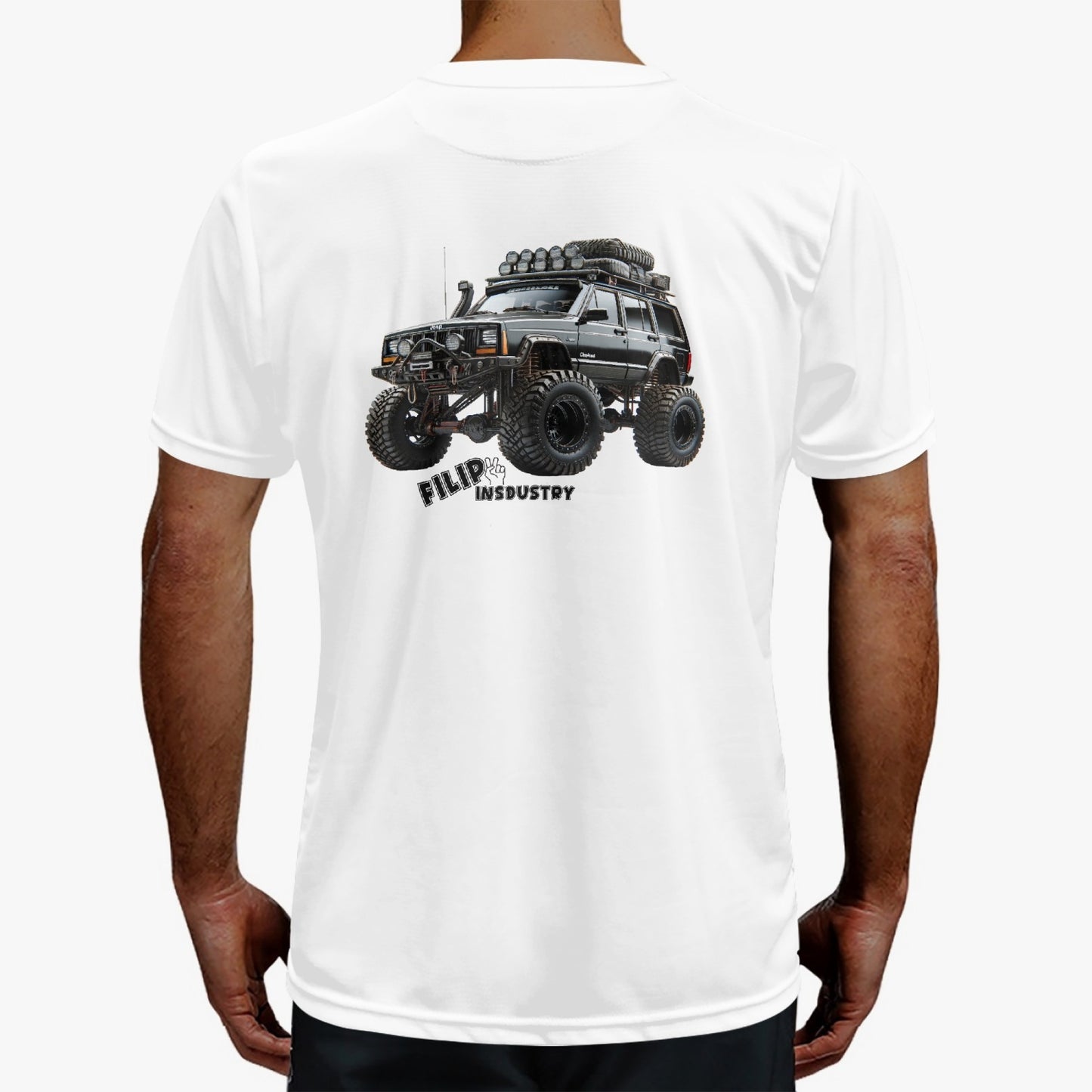 Tee shirt maillot pour Jeeper avec un XJ