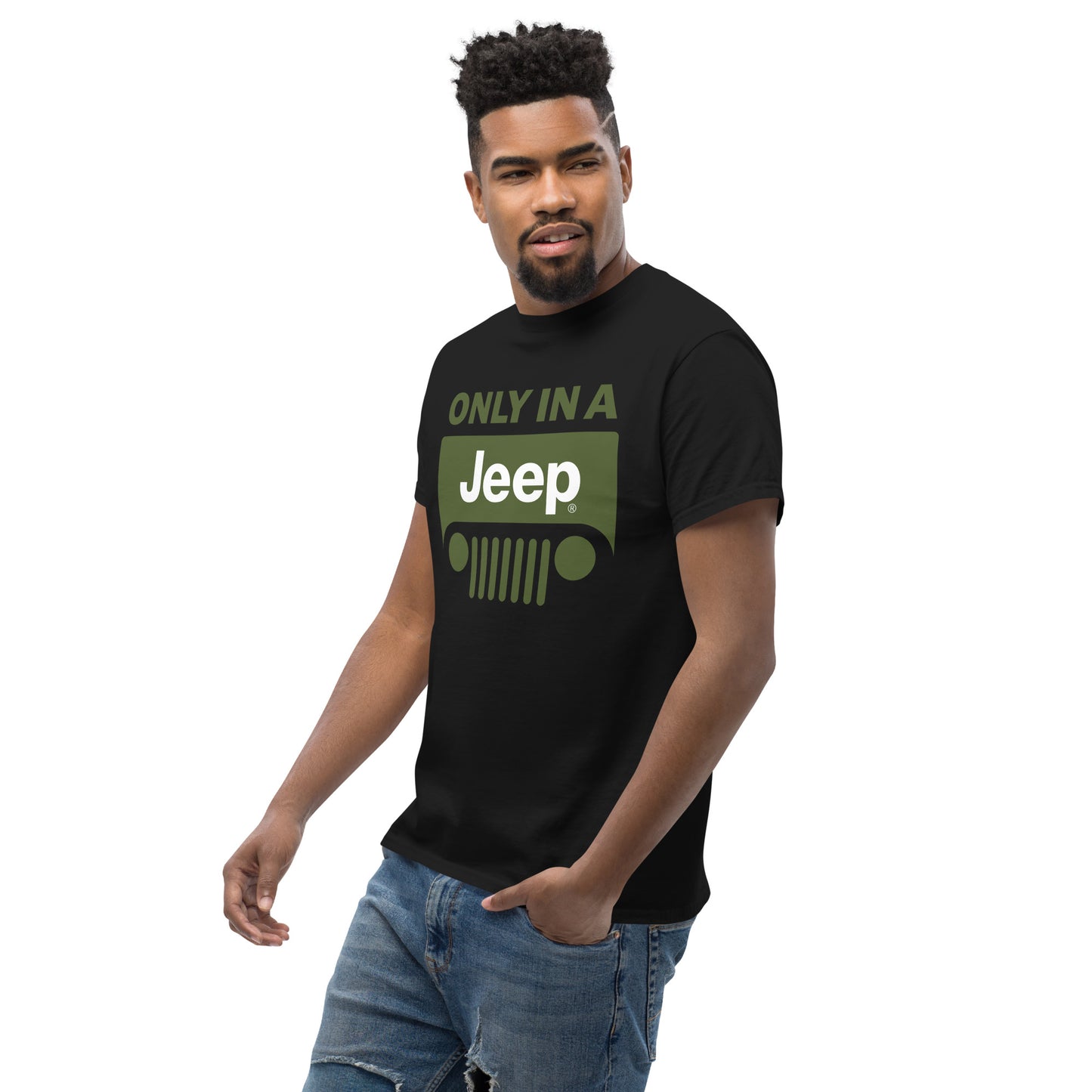 T-shirt avec logo Jeep vert pour homme