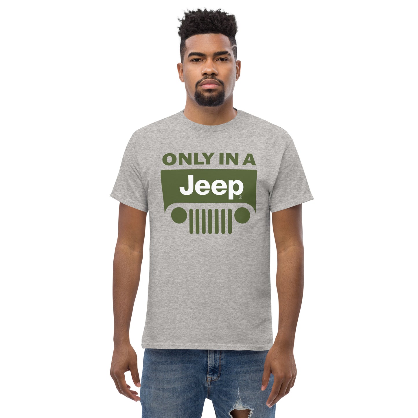T-shirt avec logo Jeep vert pour homme