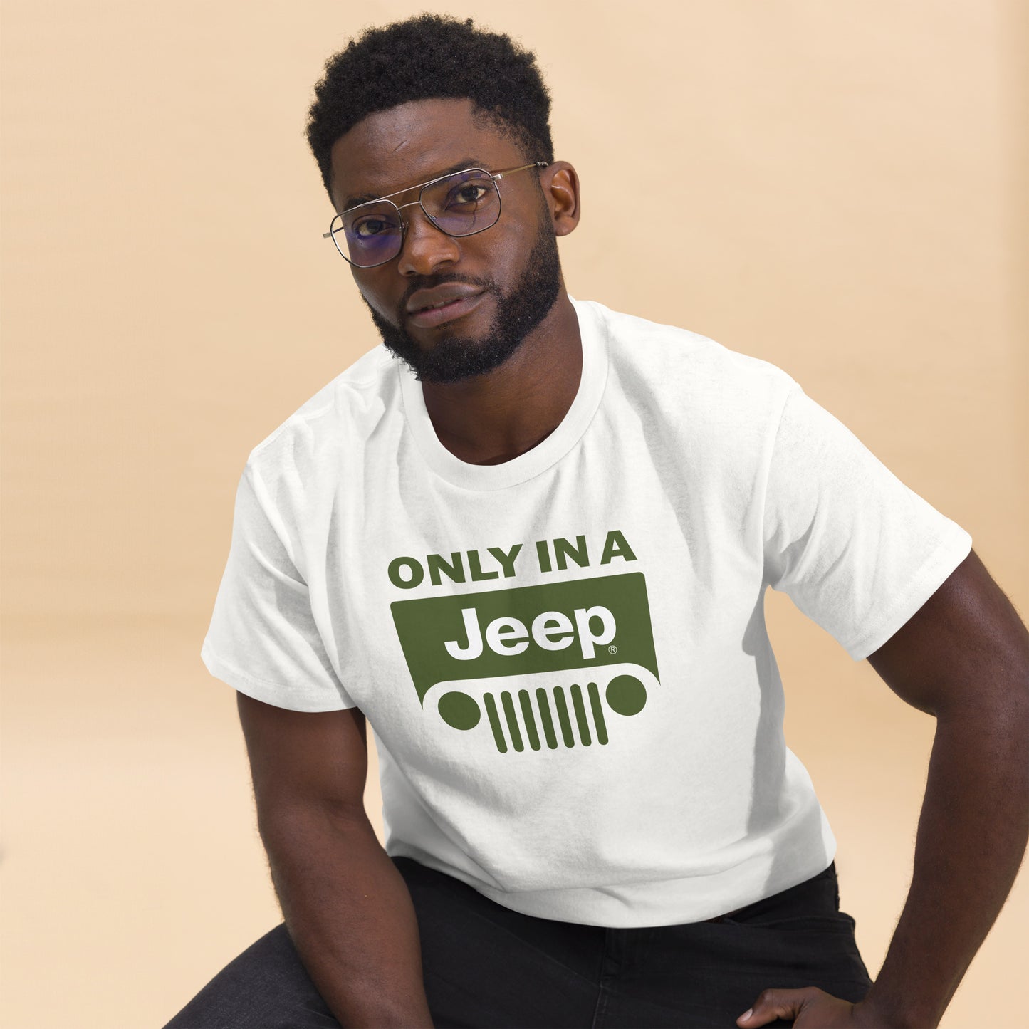 T-shirt avec logo Jeep vert pour homme