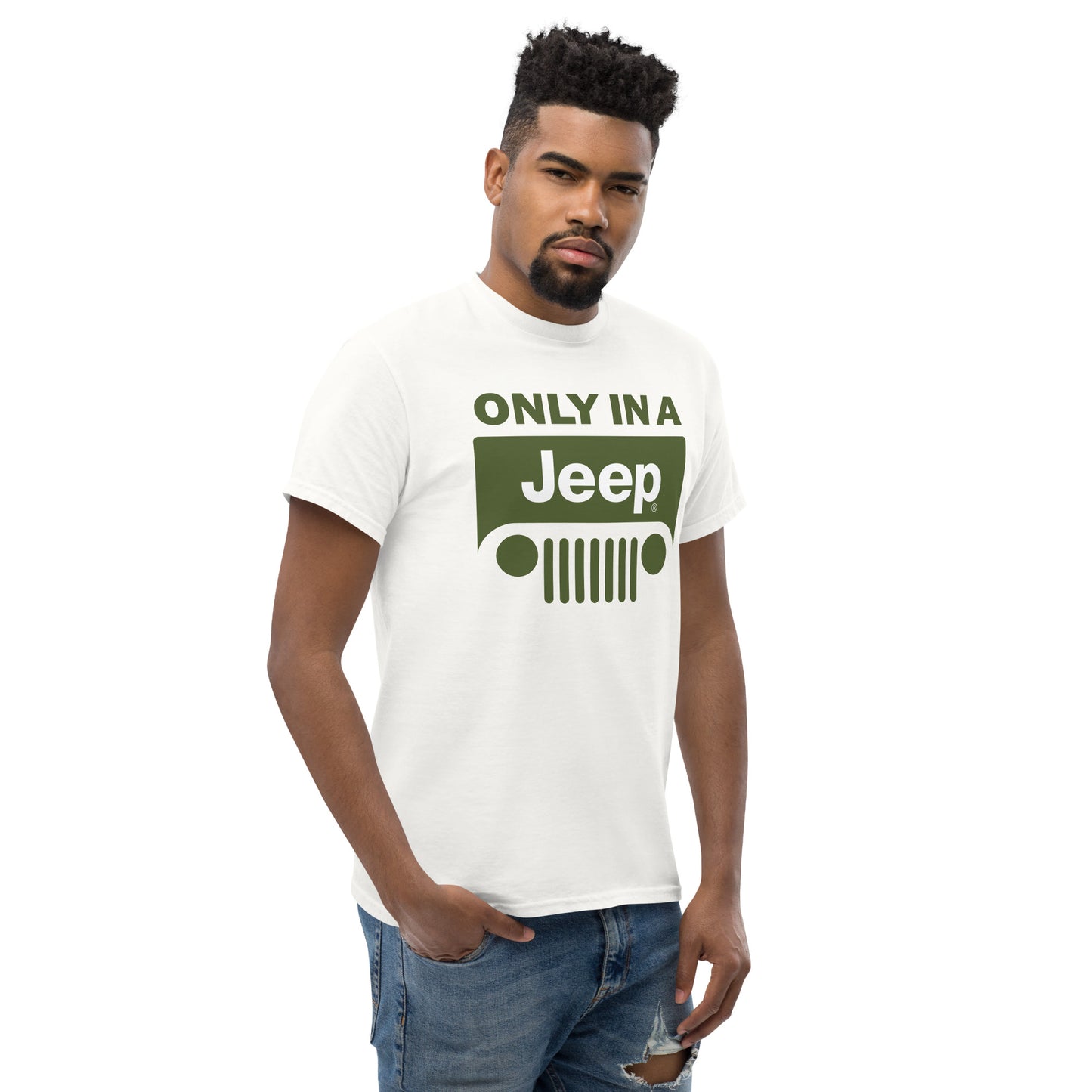 T-shirt avec logo Jeep vert pour homme