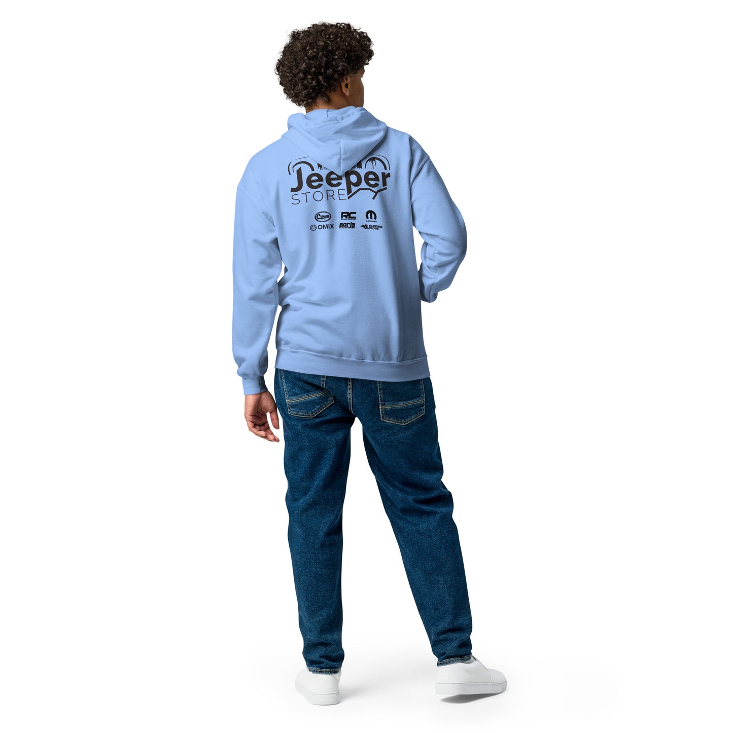 Sweat à capuche épais unisexe à fermeture éclair "Jeeper Store"