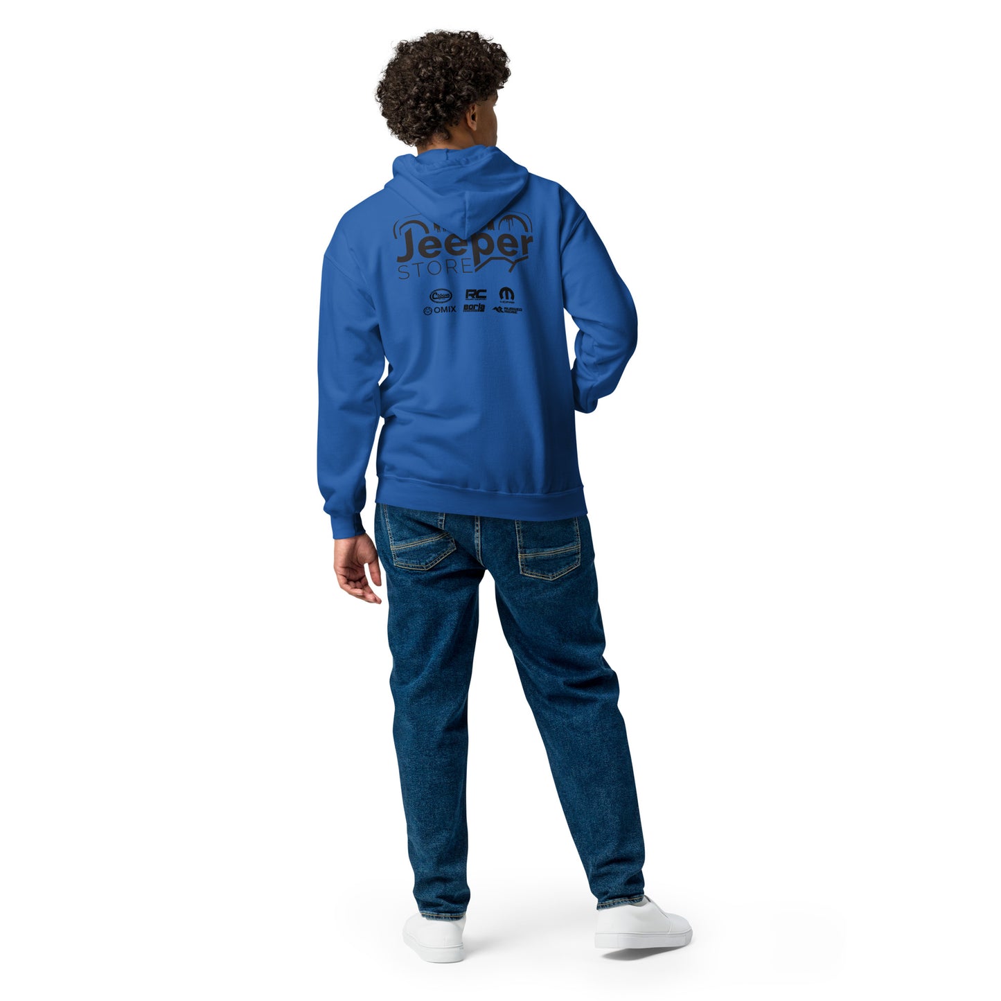 Sweat à capuche épais unisexe à fermeture éclair "Jeeper Store"