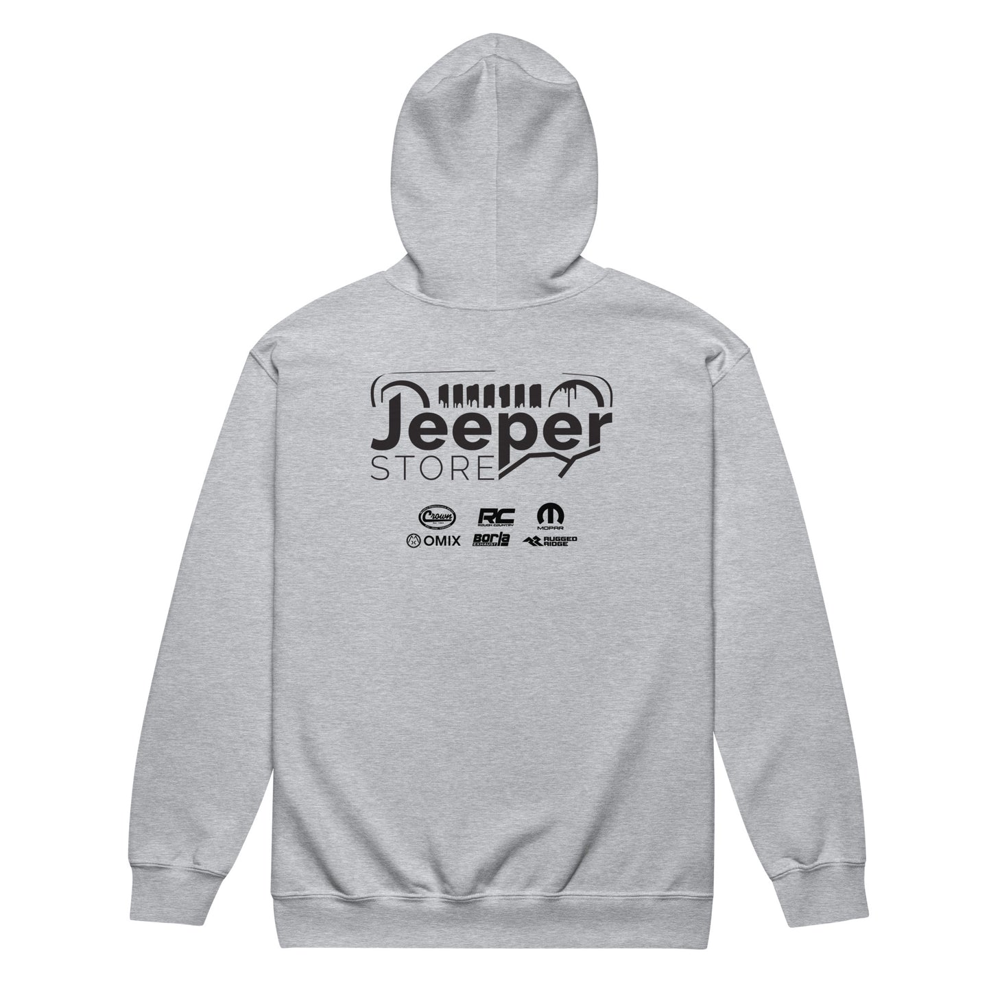 Sweat à capuche épais unisexe à fermeture éclair "Jeeper Store"