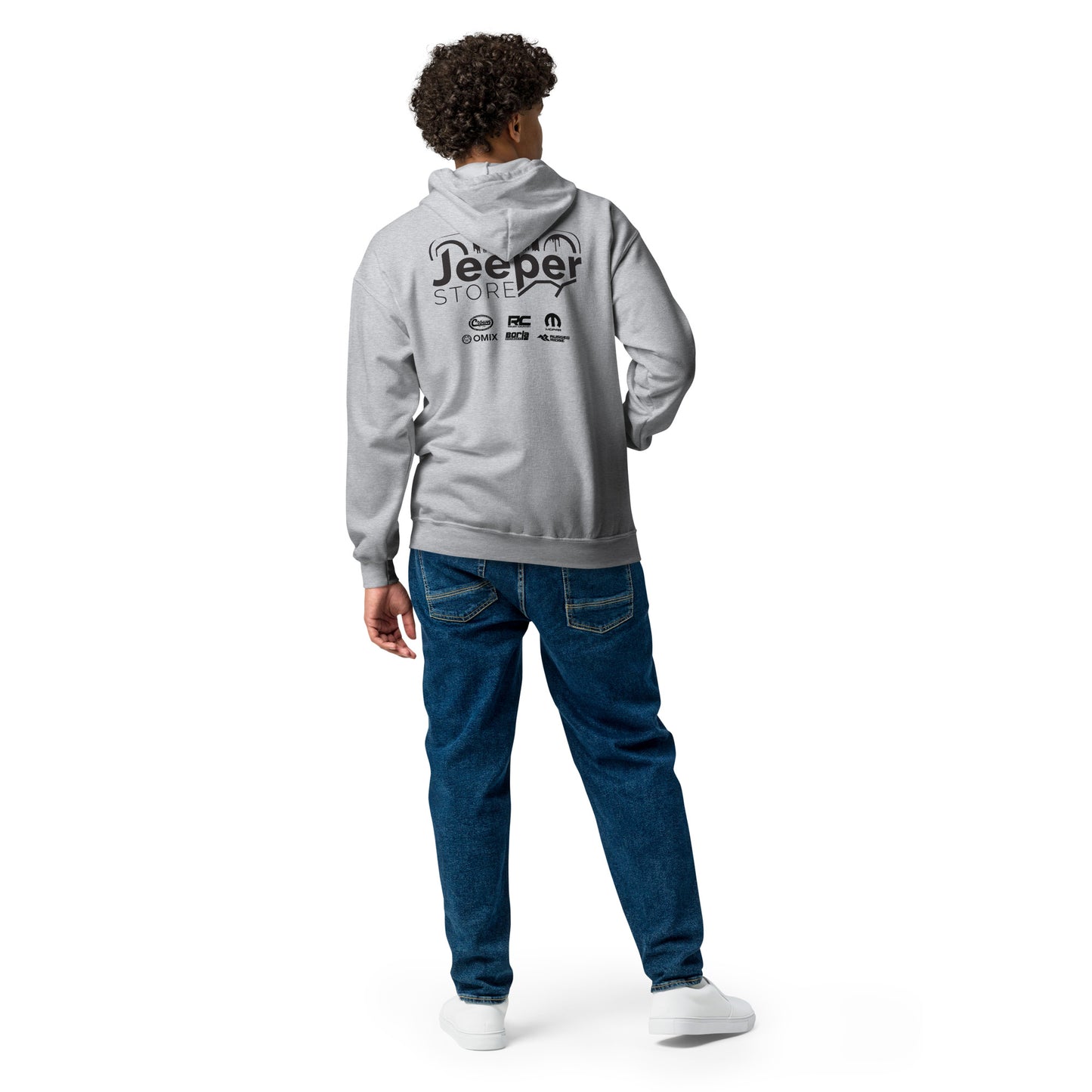 Sweat à capuche épais unisexe à fermeture éclair "Jeeper Store"