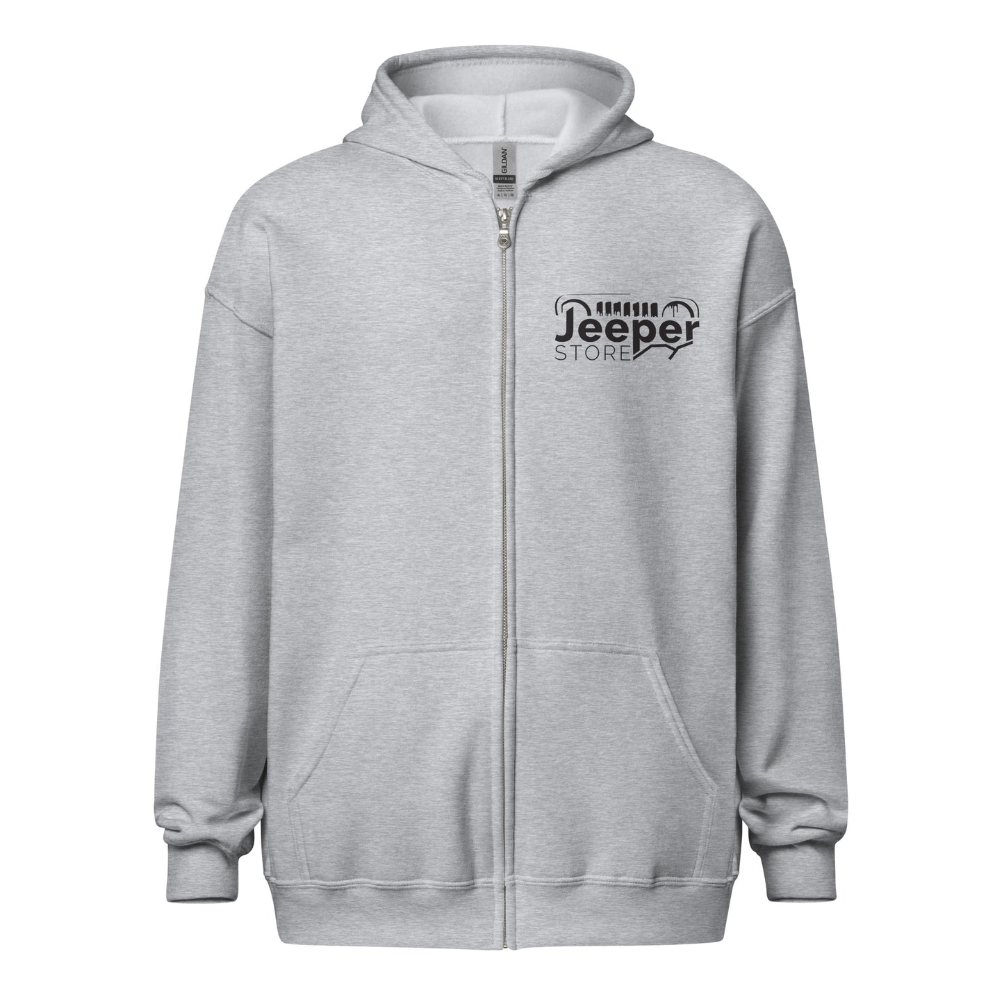 Sweat à capuche épais unisexe à fermeture éclair "Jeeper Store"