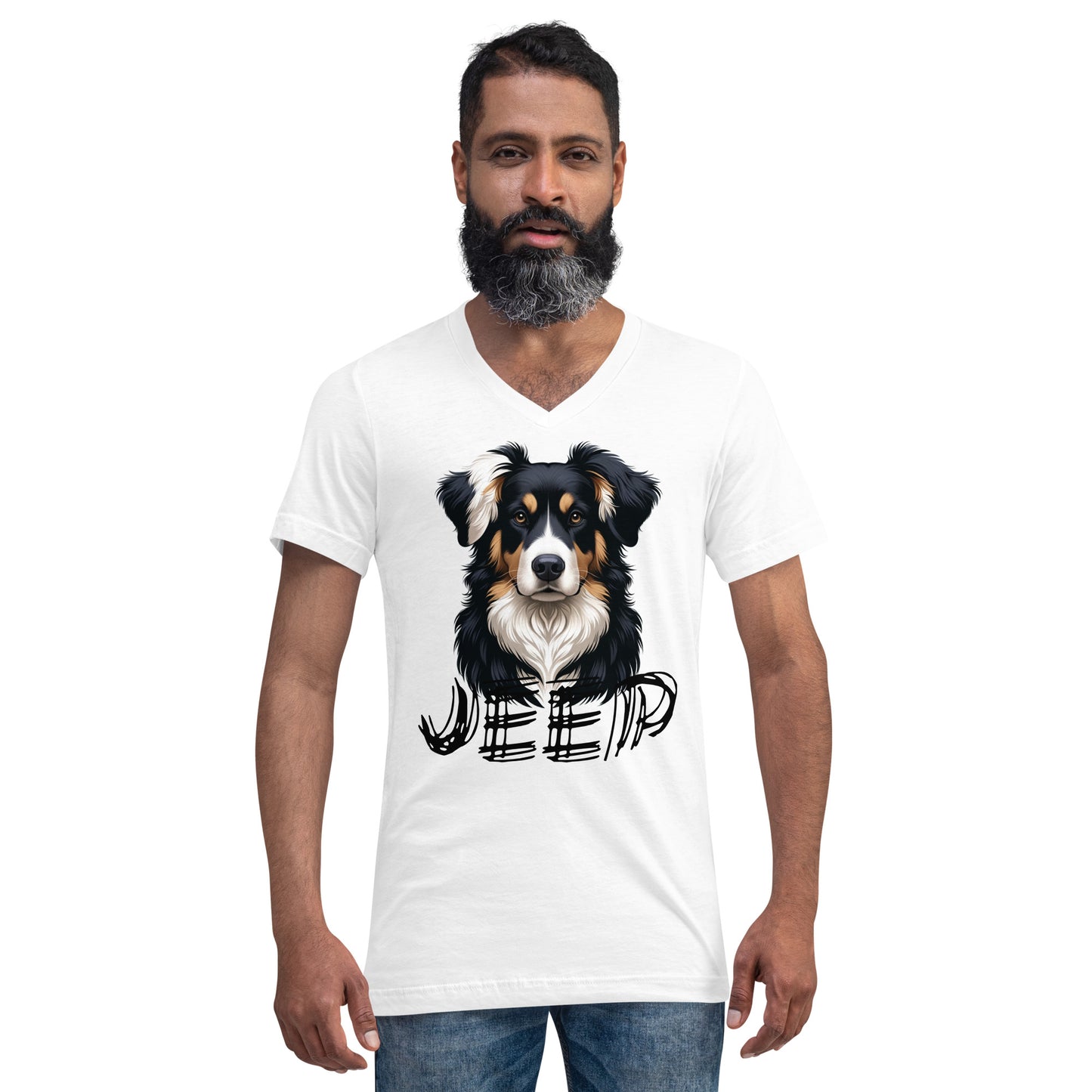 T-shirt Jeep Unisexe à Manches Courtes et Col V
