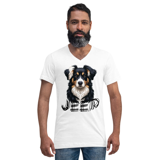 T-shirt Jeep Unisexe à Manches Courtes et Col V