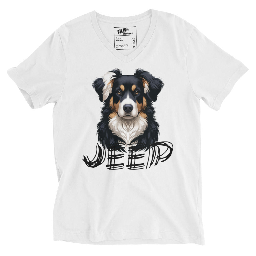 T-shirt Jeep Unisexe à Manches Courtes et Col V