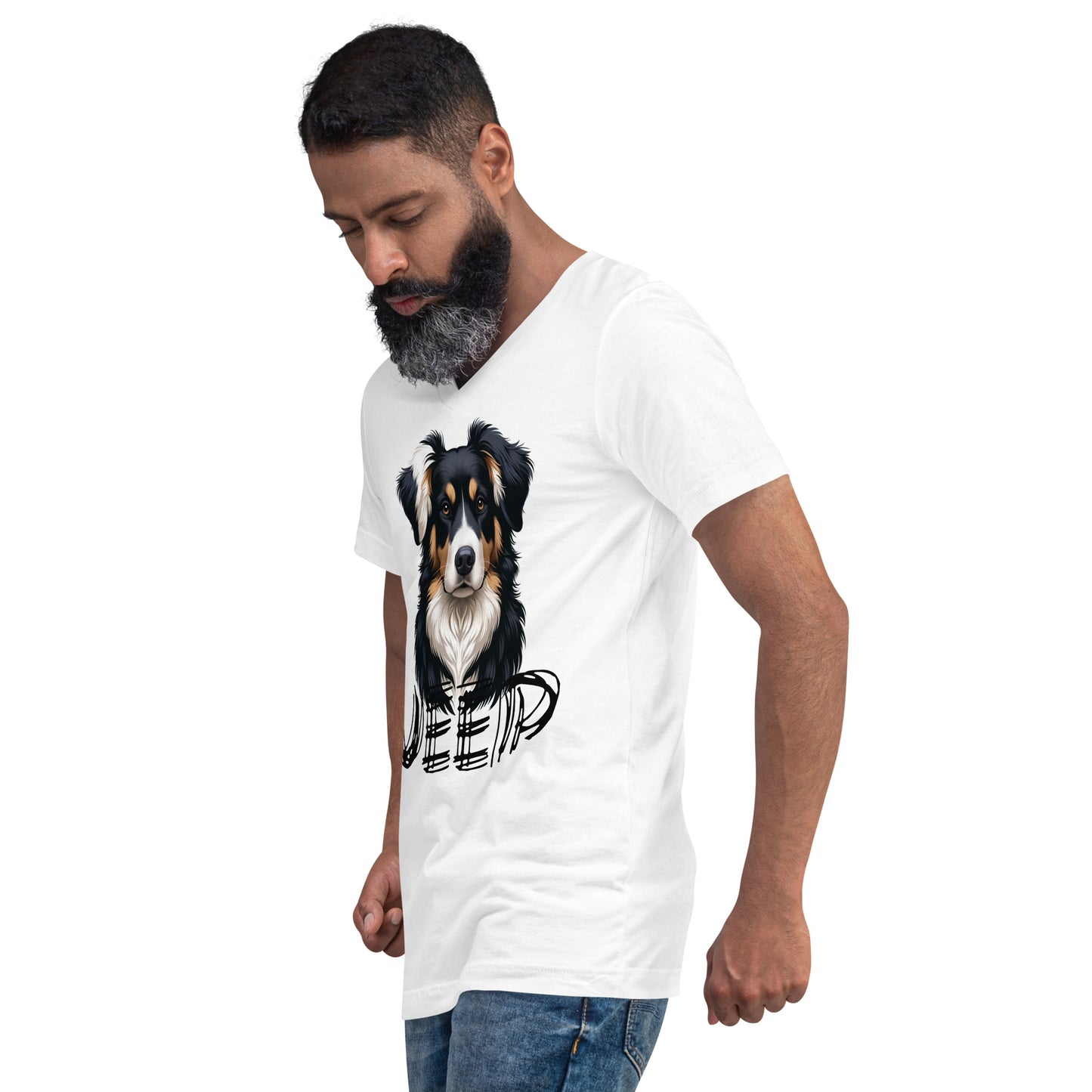 T-shirt Jeep Unisexe à Manches Courtes et Col V