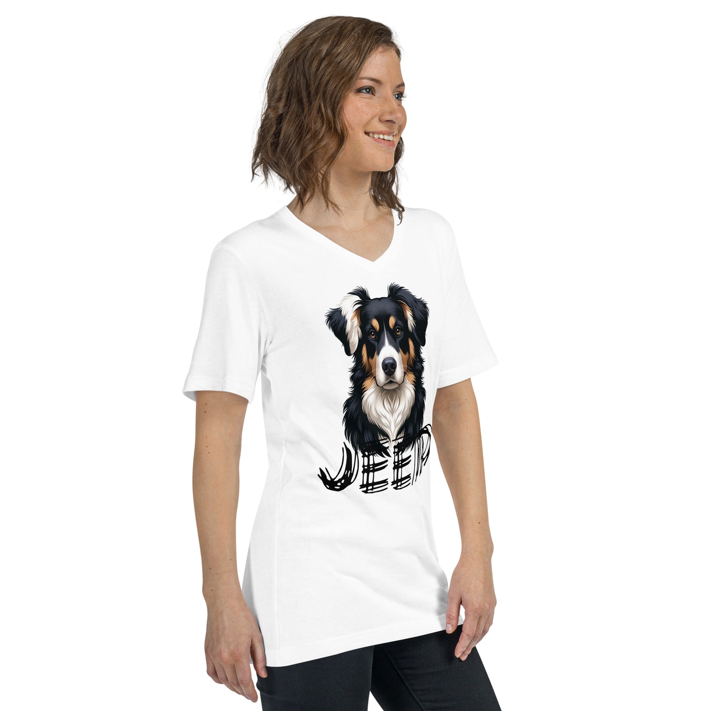 T-shirt Jeep Unisexe à Manches Courtes et Col V