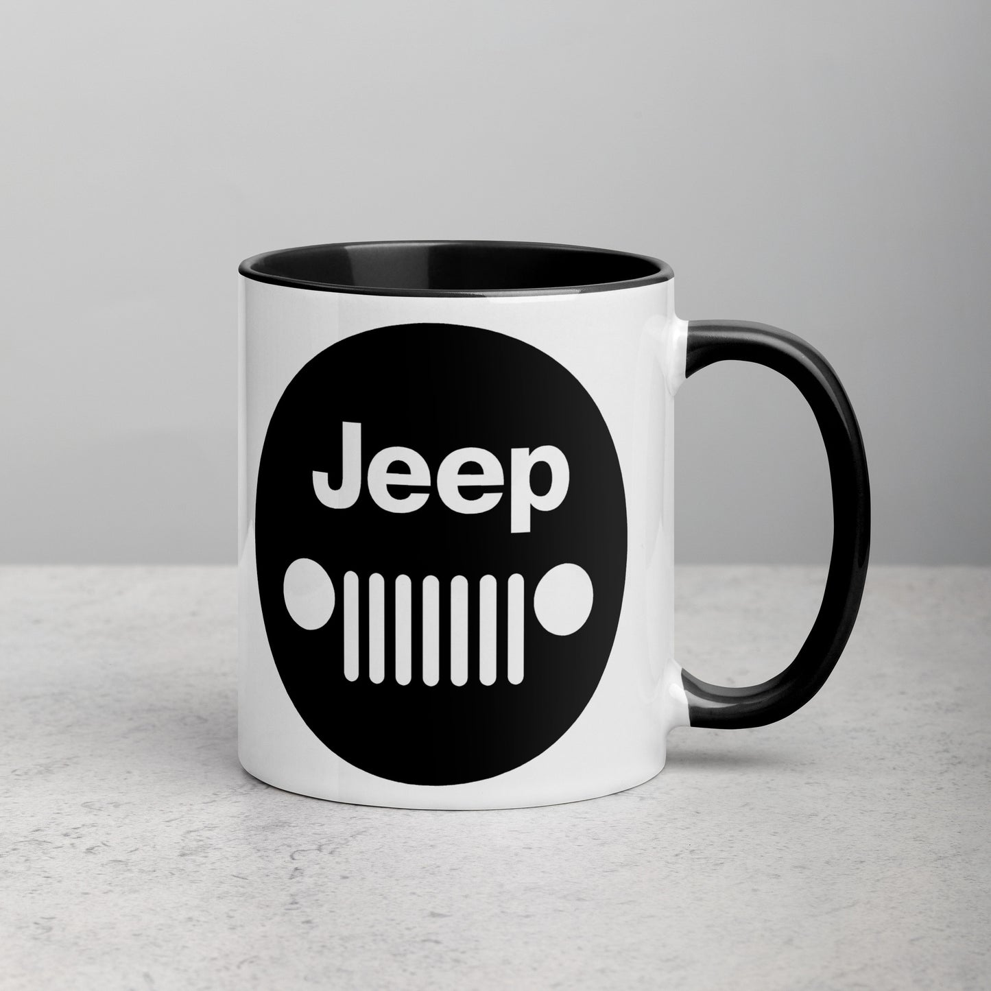 Mug Jeep avec calandre avec Intérieur Coloré