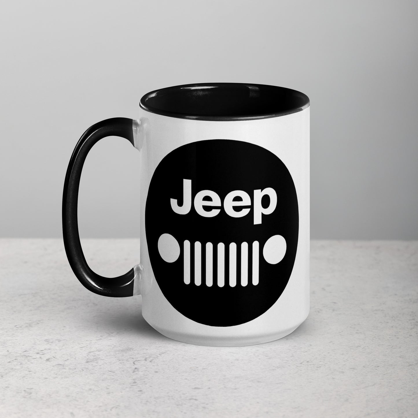 Mug Jeep avec calandre avec Intérieur Coloré