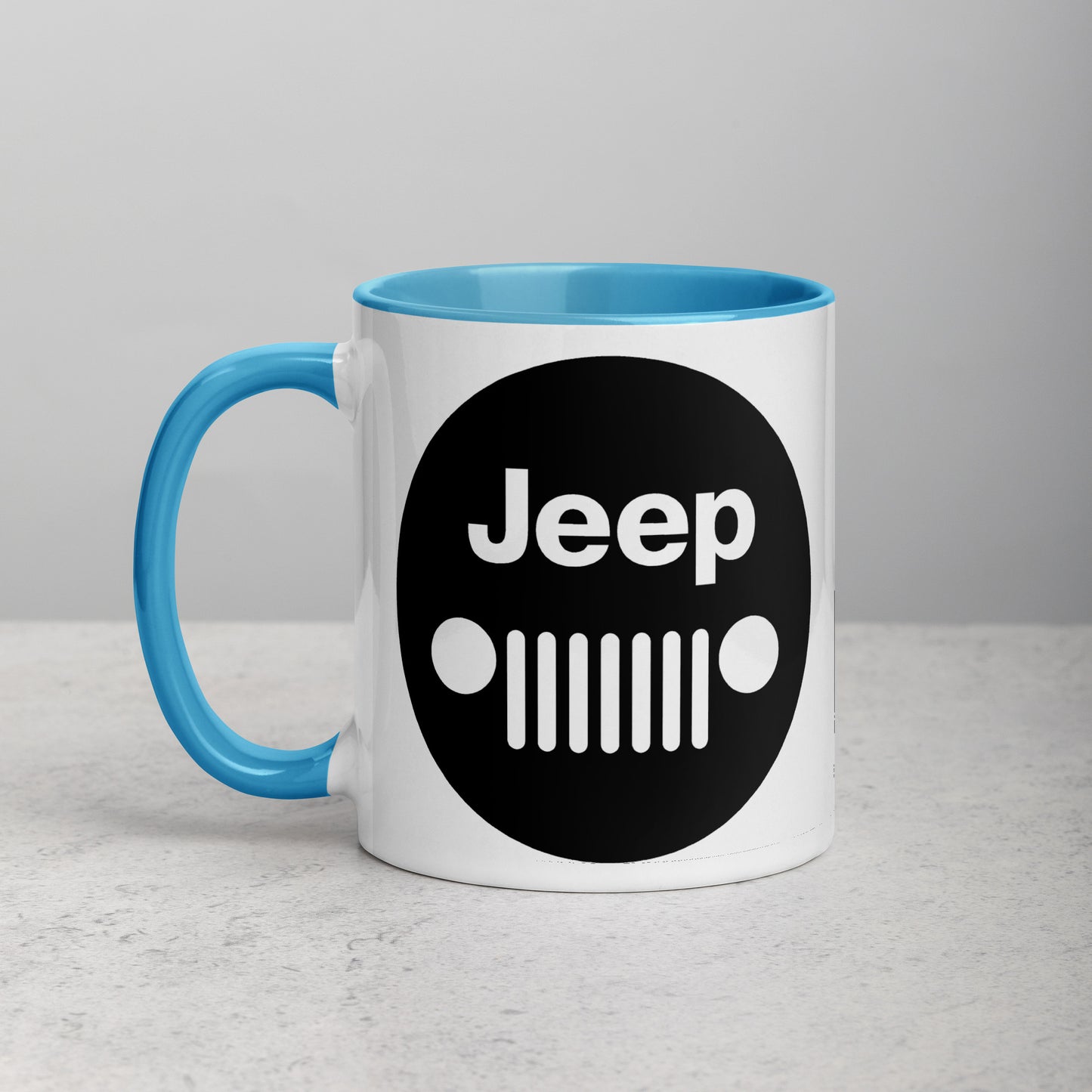 Mug Jeep avec calandre avec Intérieur Coloré