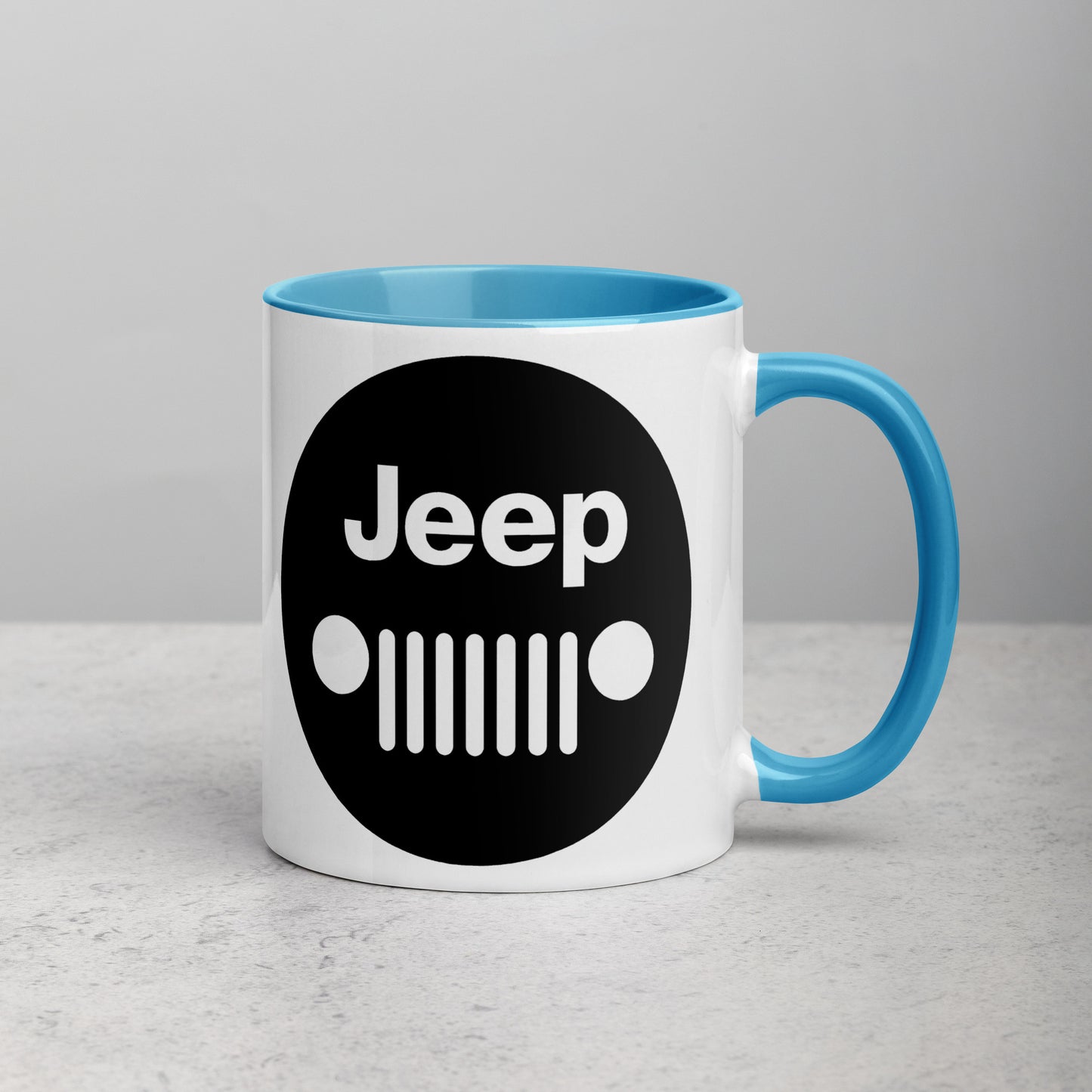 Mug Jeep avec calandre avec Intérieur Coloré