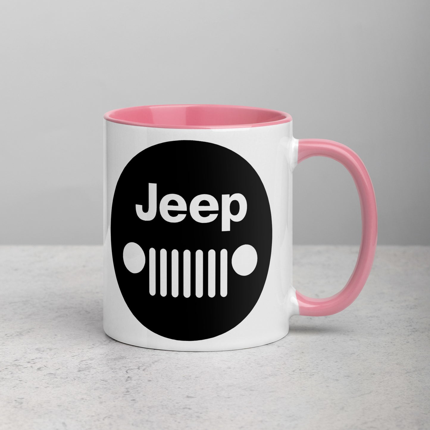 Mug Jeep avec calandre avec Intérieur Coloré