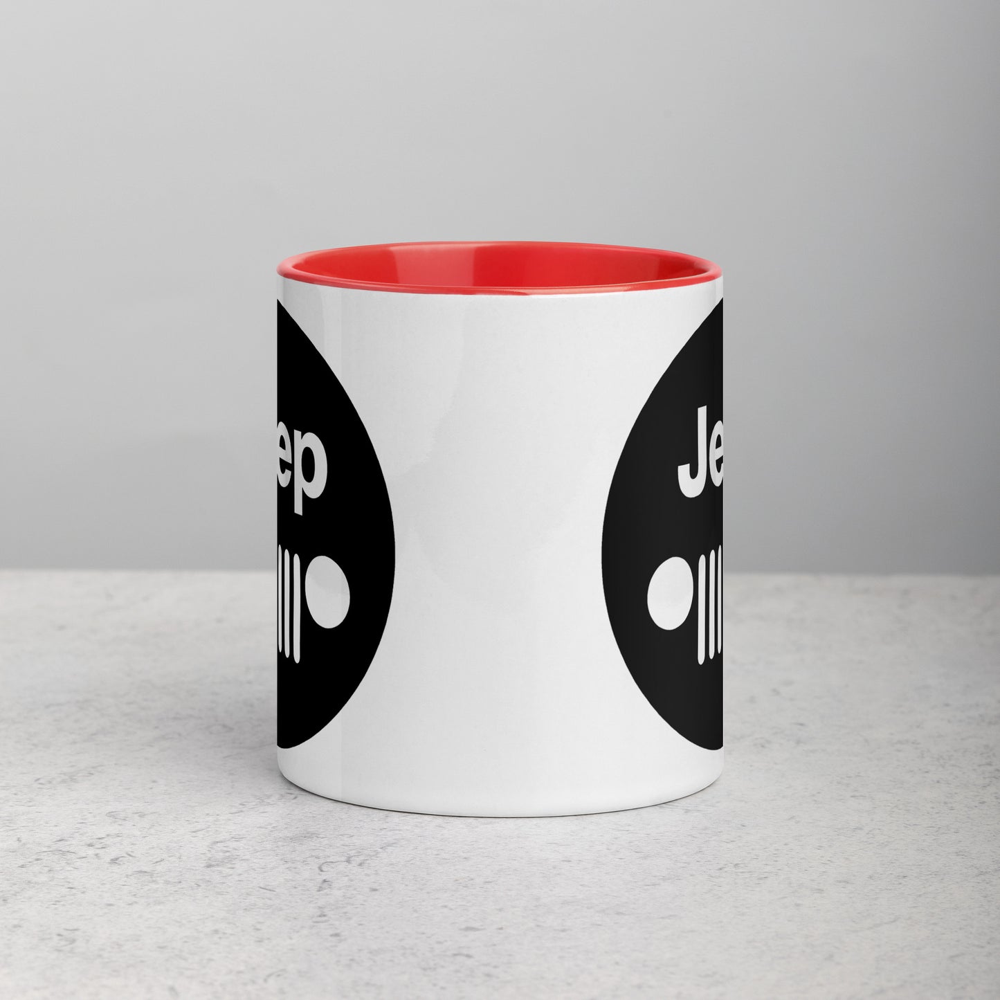 Mug Jeep avec calandre avec Intérieur Coloré
