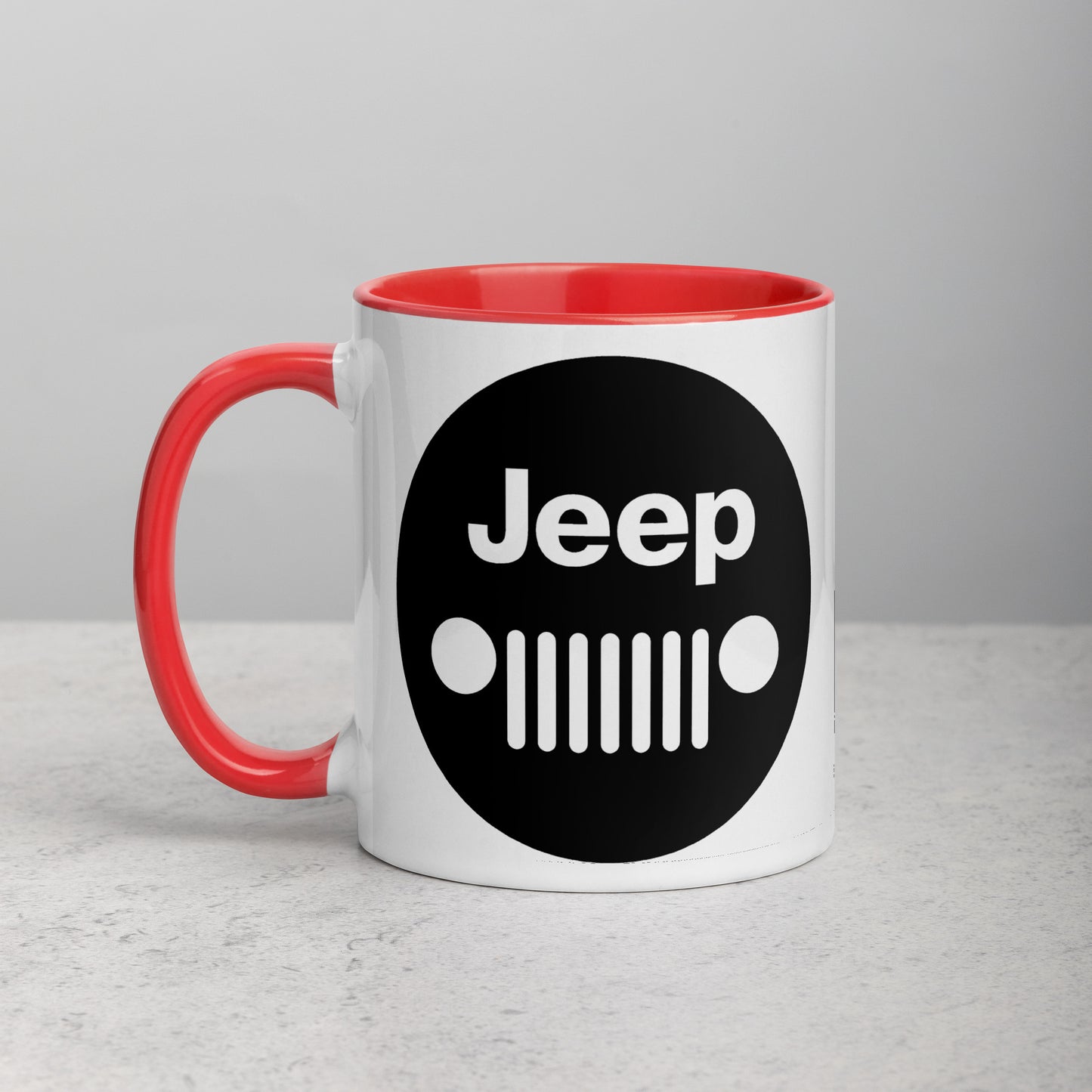 Mug Jeep avec calandre avec Intérieur Coloré