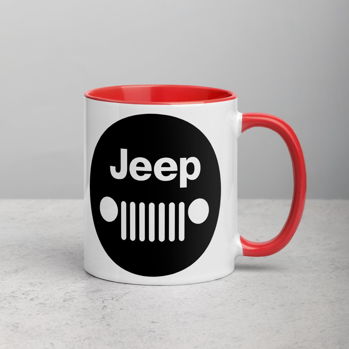 Mug Jeep avec calandre avec Intérieur Coloré