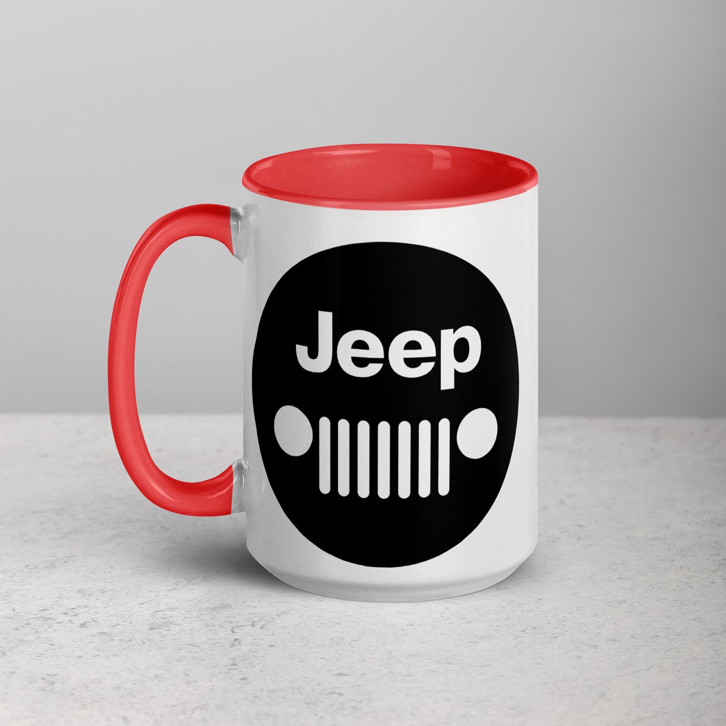 Mug Jeep avec calandre avec Intérieur Coloré