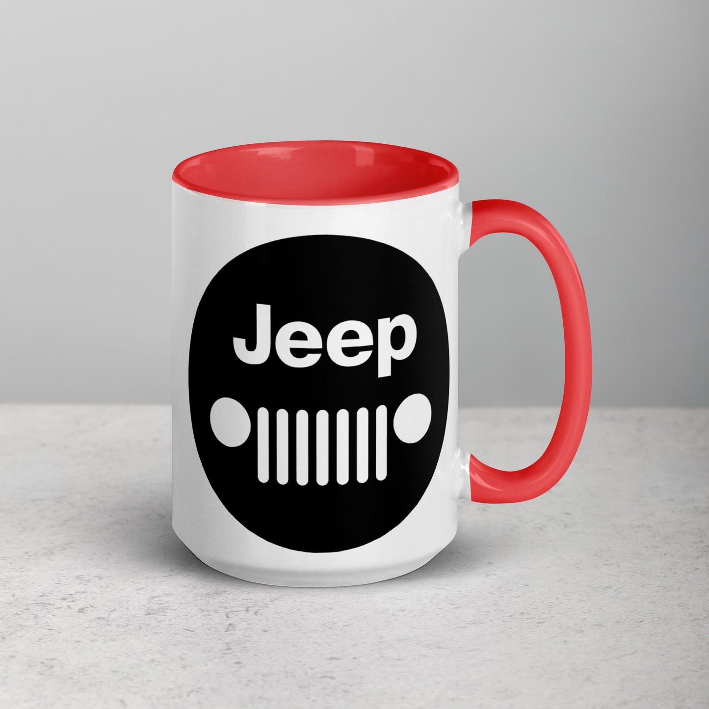 Mug Jeep avec calandre avec Intérieur Coloré