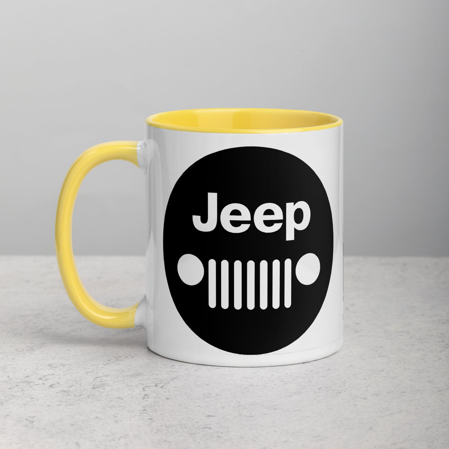 Mug Jeep avec calandre avec Intérieur Coloré