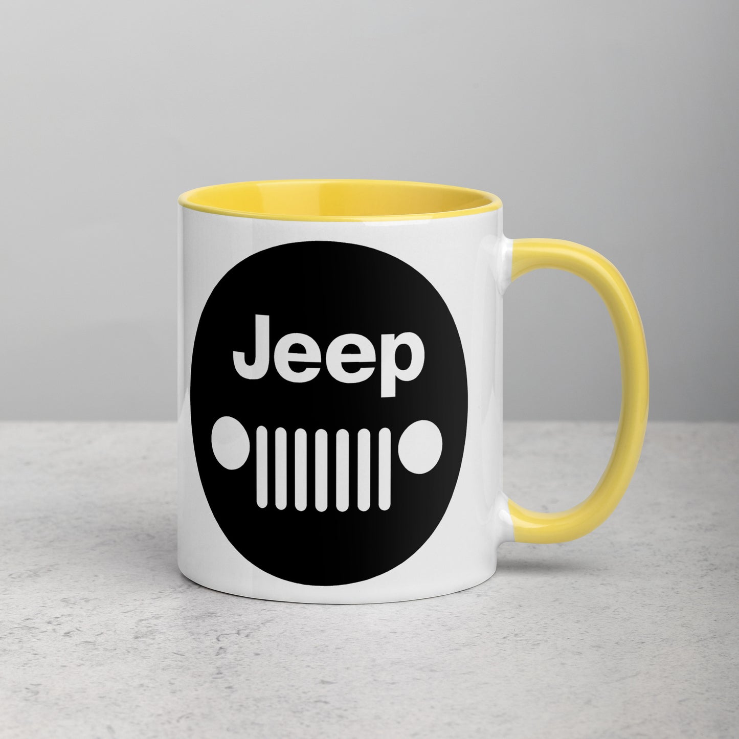 Mug Jeep avec calandre avec Intérieur Coloré