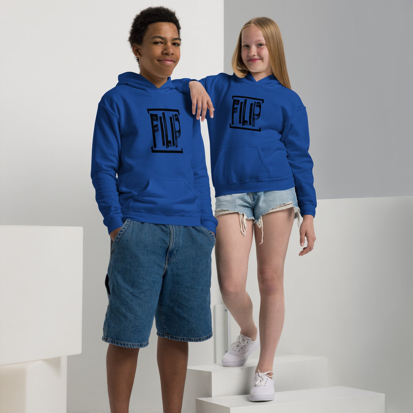 Sweat-shirt Filip à capuche épais pour les jeunes